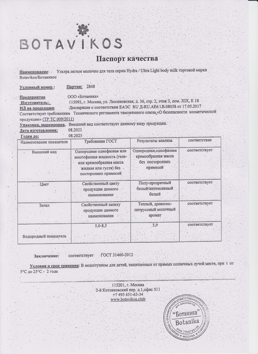Паспорт №082023